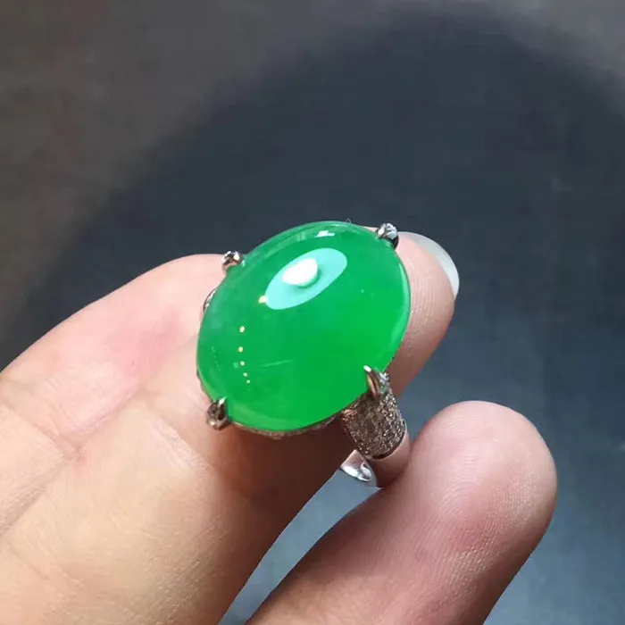 Natural Jade Ring Jadeite Ring NRG016
