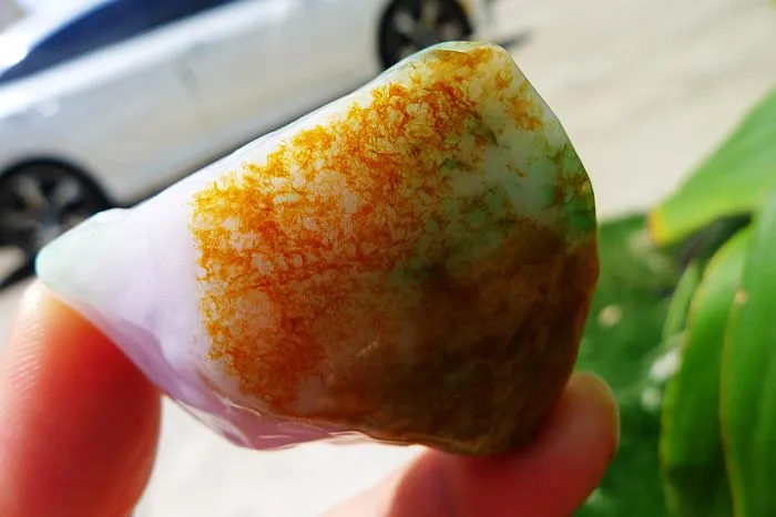 Natural Jade Rough Jadeite Raw (57g,4.8X3.8X2.3cm)